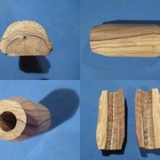 Confection de la nouvelle poignée en olivier (rabot et ciseau)