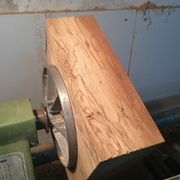 Bloc d'ormeau récupéré chez un copain ( 30 ans de séchage)