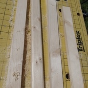 Fraisage en bois de bout en premier, puis en  longueur