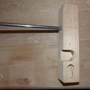 Vue de l'arrière d'un morceau de l'extremité