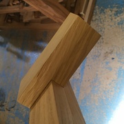 Usinage de la traverse puis traçage sur le pied