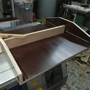 Version d'essai avec cape sur le chariot