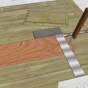 **2/** Nous traçons sur le montant la longueur des queues d'arondes.