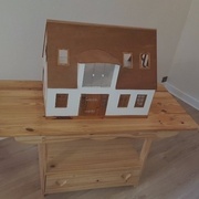 Avec la maison playmobil