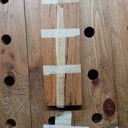 Tests de finition : FD | FDx2 | FDx3 a gauche, puis FD + Cire | FD + Cire x2 a droite