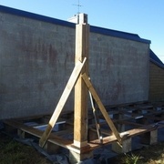 premier poteau fixé