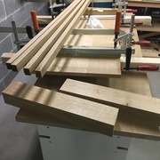 Préparation du piétement, pieds et traverses de renfort