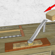 **5/**Desserrage du valet par chocs arrières