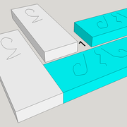 **1/** La rencontre d'un montant et d'une traverse classique nus de tout usinage.