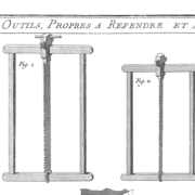 Scies à refendre, Roubo planche 12