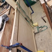 Collage des tenons et mortaises