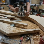 18- taille des arches à la toupie avec un gabarit.