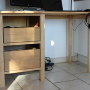 Fabrication de mon premier meuble, notre bureau