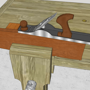 2/ Dressage du champ d'équerre  au plat