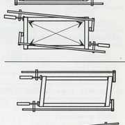 Réglage de l'équerrage au serrage ! (sur le schéma, la position est exagérée pour la technique)