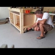 Astuce roulettes rétractables pour établi mobile