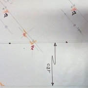 Poutre de 180/180 pour la partie droite de l'escalier