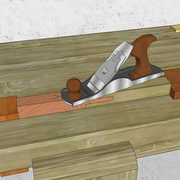 **9/** Nous replanissons l'exercice avec le rabot.