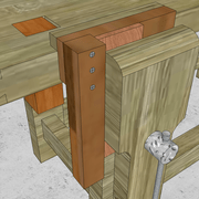 3/ Nous plaçons la pièce à recaler dans la boite, puis nous serrons le tout dans la presse.