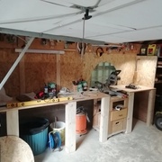 Piliers et osb en place