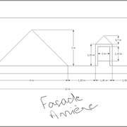 2.2/ Prise de cotes sur maison neuve, avec charpente complexe (plan de façade)