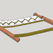 traçage des assemblages de la seconde  main courante par superposition des bois