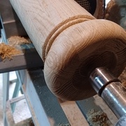 La mortaise de fixation du mandrin et la base sont terminées