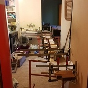 merci à mes frères et mon Pap's d'avoir concédé la buanderie pour quelques jours de collage :-)