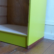 Semelles latérales en bois exotique