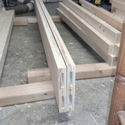 Traverse contre-collée