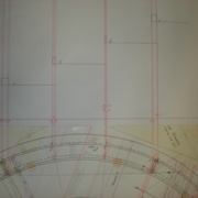 Projection lignes de niveaux f,g,h,i et sections
