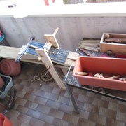 Ebauche des chevilles à la plane