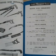 Petites scies emmanchées, Peugeot Frères 1950