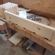 Planche de finitions entre chevrons