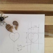 Prototype a l'échelle réalisé brièvement a la scie à ruban..