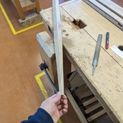 Vue du gainage sur l'arête extérieure