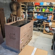 Caisse ouverte avec le livreur