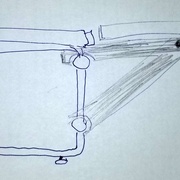 croquis indiquant le principe de fixation et l'enjeu de mobilité de la crémaillère du guide de coupe.