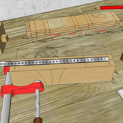 **1/**  Tracés classique et des diminutions sur les mortaises .