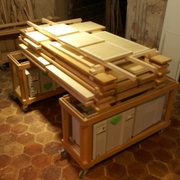 Zone d'application et séchage du vernis