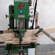 réalisation des mortaise pour la grande traverse basse