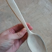 Cuillère avant cuisson.