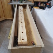 Puis le creux, en laissant une butée en bout