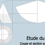 fig 2/ Tracés des divisions de lignes de niveaux sur les vues en plan et d'élévation