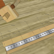 3/ tracé des joues d'entailles depuis le champ