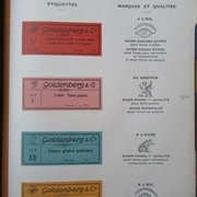 Limes et râpes: étiquettes, marques et qualités. Catalogue Goldenberg 1934