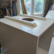 mise en peinture (laque blanche)