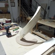 la pièce terminé sur son support