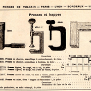 Presses, Aux Forges de Vulcain, 1931