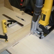 Usinages pour le panneau central